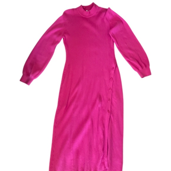 Other Stories buttoned rib knit dress - Picture 2 of 2